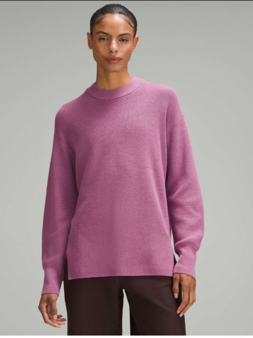 Lululemon Merino Wool Blend Ribbed Sweater